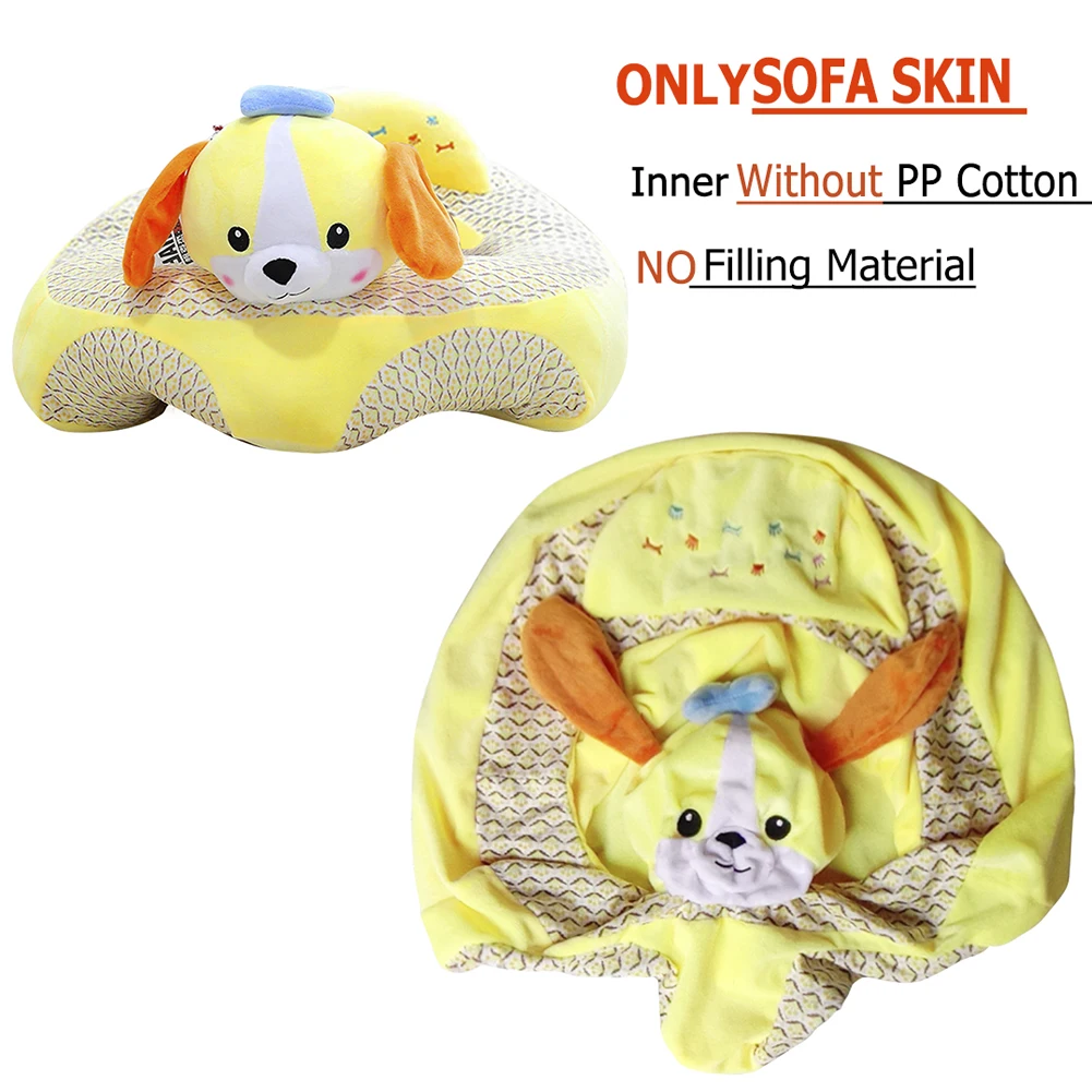 Cute Cartoon Baby Sofa Cover Learning to Sit Seat Feeding Chair Case Kids Baby Sofa Skin Infant Baby Seat Sofa Without Cotton
