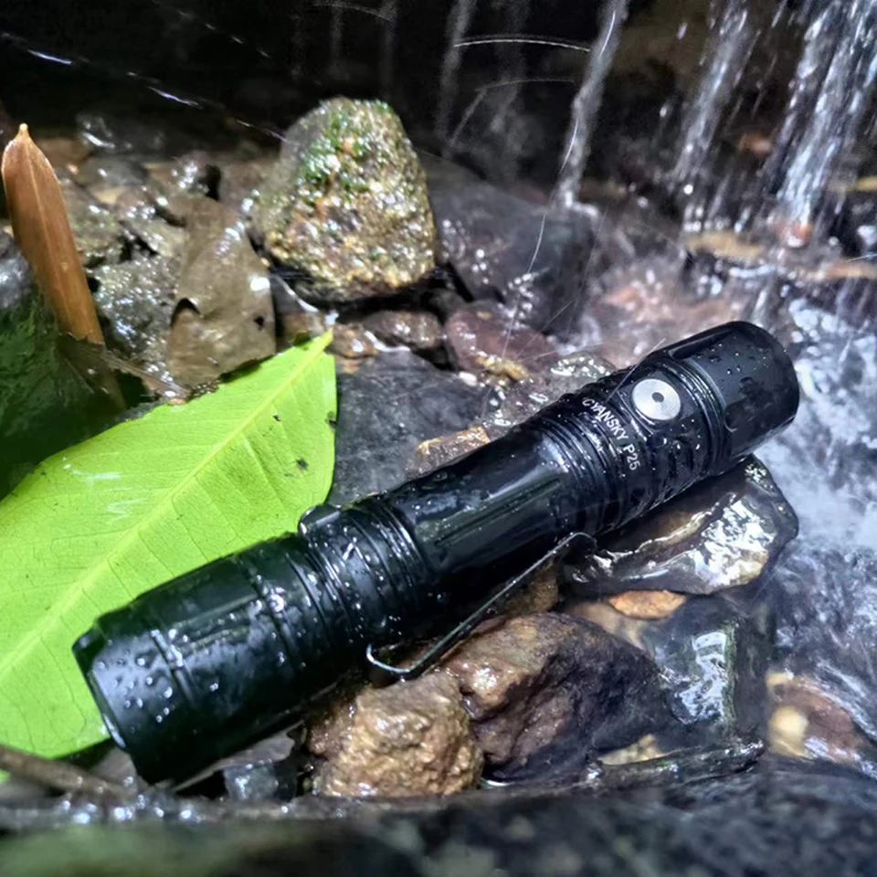 

Cyansky P25 V2 Tactical Flashlight 3600 Lumens Aluminum Strong Light Highlights Duty Flashlights Portable Rechargeable