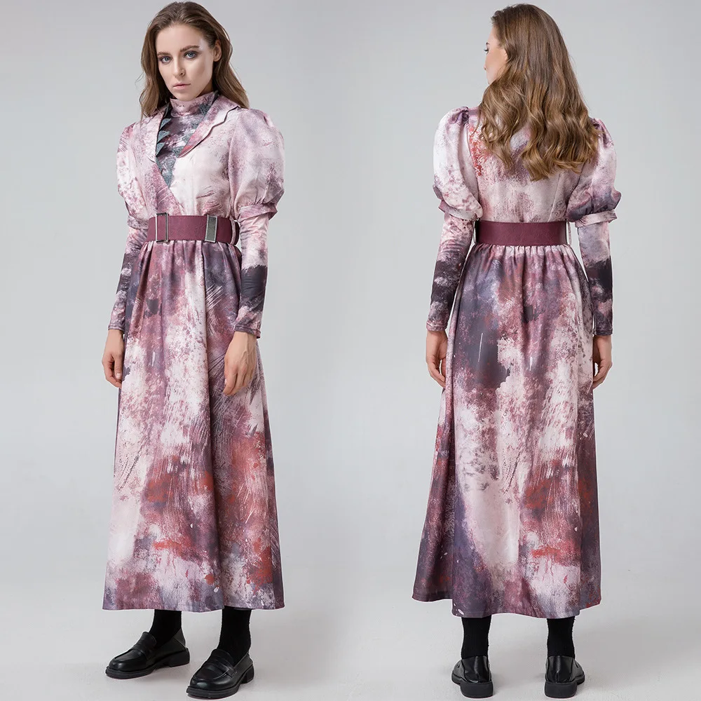 

Role Playing Costumes Game COSPLAY Silent Hill Women's Long Dresses Clothes Head Covers Sets Halloween Costume People M-XXL Hot