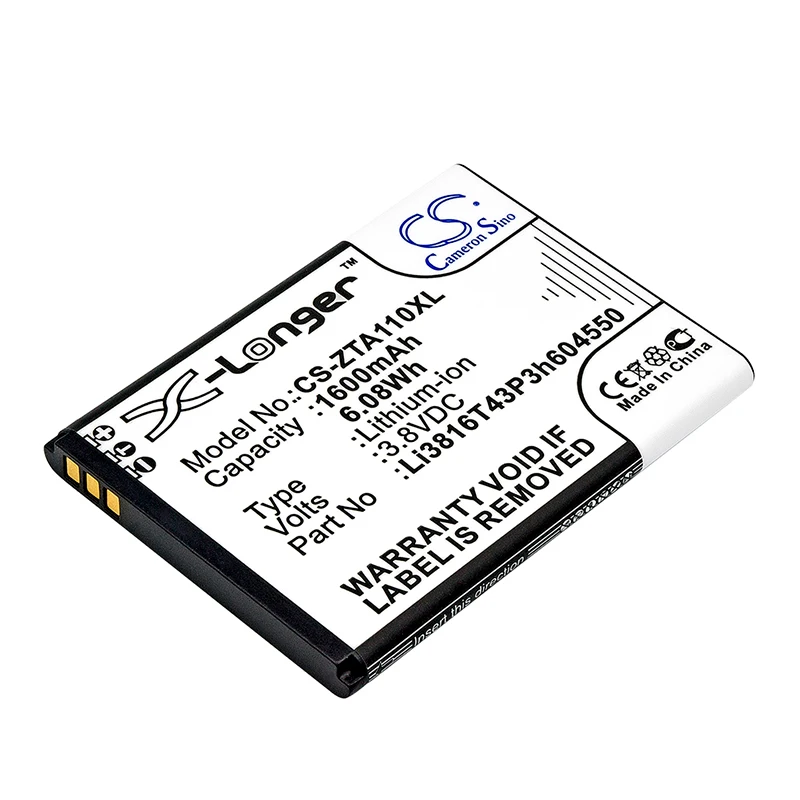 Batteria 1200Mah Muslimatexlimah Per Lama Zte Blade A112 A410 Blade A110