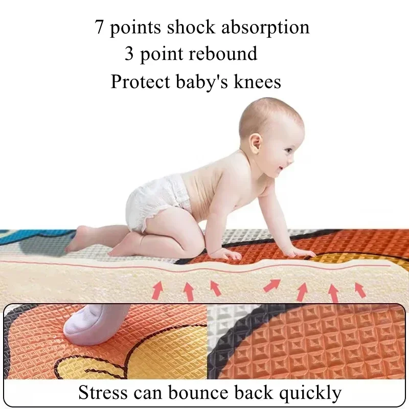 15 Patterns Thicken 1CM Baby Activity Gym Baby Crawling Play Mats Folding Mat Carpet Baby Game Mat for Children's Safety Mat Rug