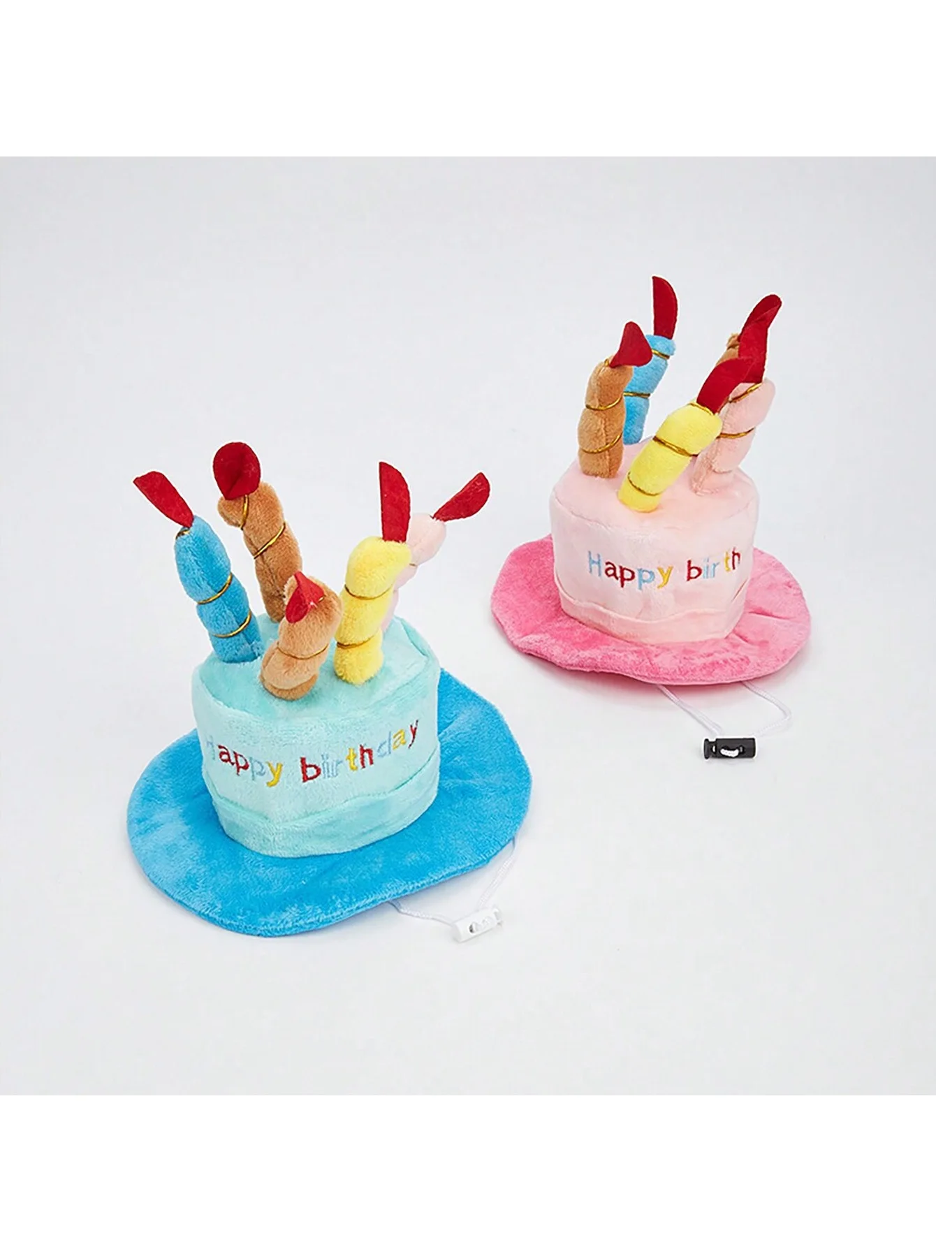 1/2 사이즈 애완동물 생일 모자, 조절 가능한 강아지 모자와 화려한 캔들, 고양이와 강아지 생일 파티 의상