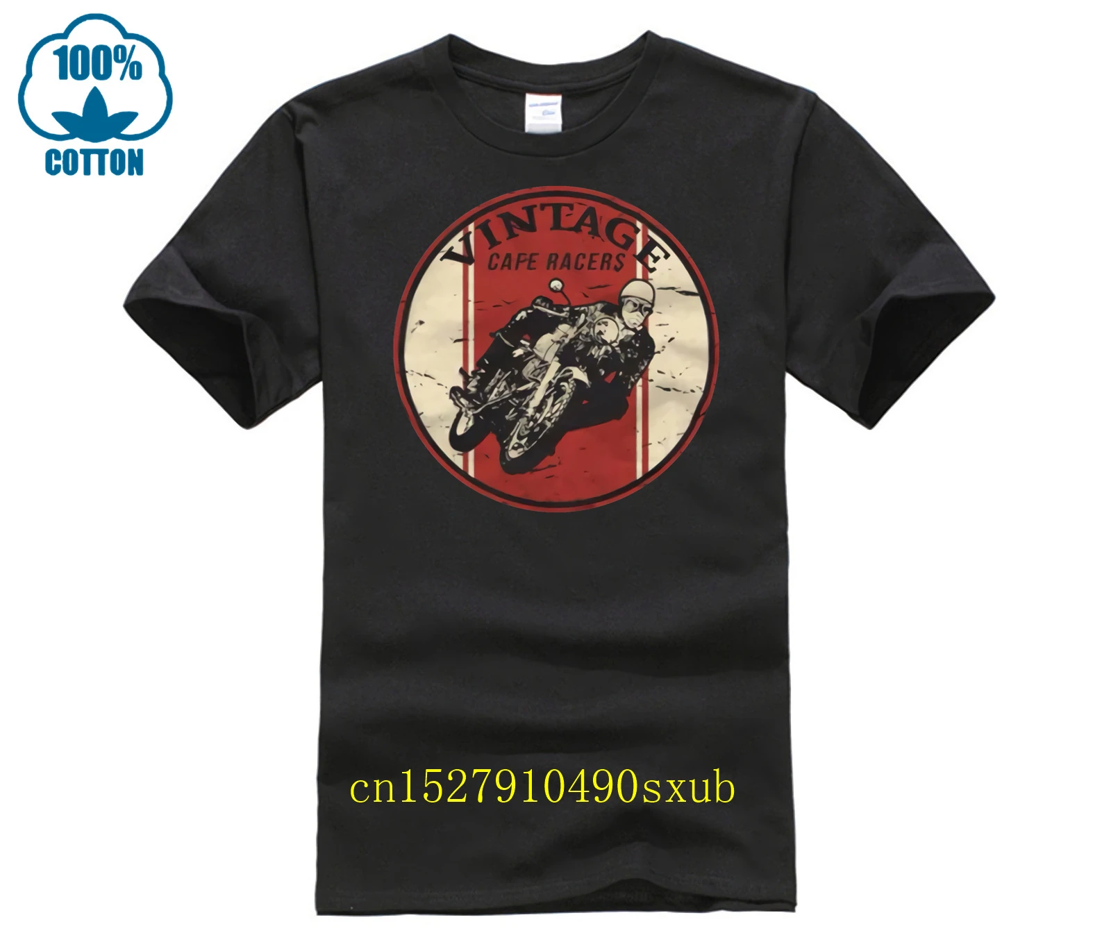 2024 Spedizione Gratuita Mens New Fashion Brand Abbigliamento Summer Style 100% Cotton Cafe Racer Biker Tee Shirts