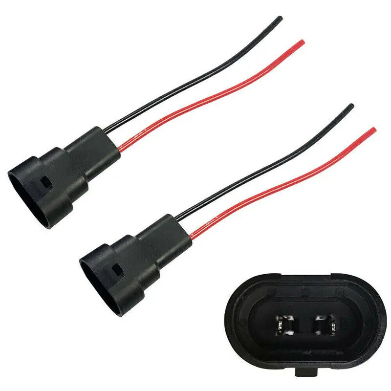 

2pcs 9005 9006 Male Adapter Headlights Fog Light Connector Wiring Harness Socket