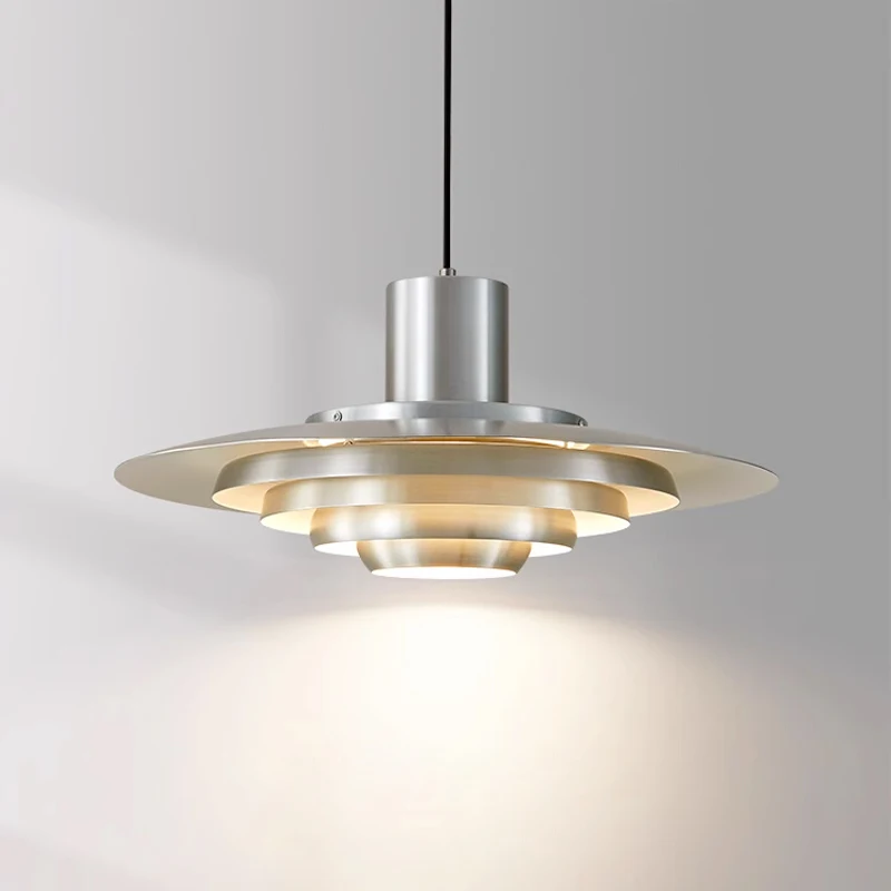 

Danish designer flying saucer restaurant chandelier Nordic post-modern P376 Bauhaus bar counter island dining room table lamp