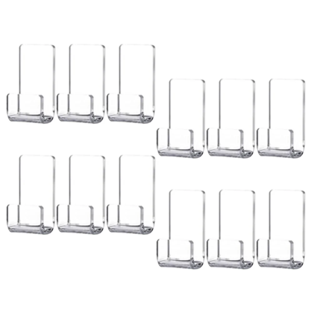 

12Pcs Wall Mount Vinyl Record Shelf Record Display Holder Clear Album Storage Rack