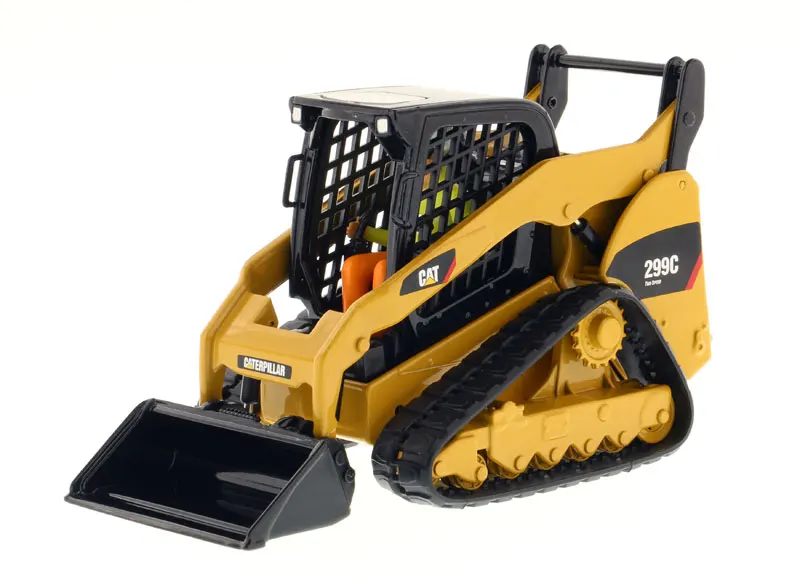 DM Caterpillar 1/32 CAT 299C Compact Track Loader with Work Tools - Core Classics Serie #85226C for Collection gift