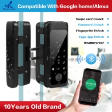 

IP65 Waterproof Outdoor Fingerprint Lock Suitable For Door Thickness 10-12mm Smart Home App Alexa Tuya Control
