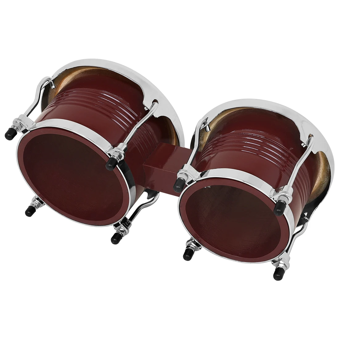 BG-36 Afrikanische Bongo-Trommel, 17,8 x 22,9 cm, Eiche, Buffalo-Haut, Bango-Trommel, klarer Klang, Trommeln, Rhythmus-Spielzeug, Musik-Geschenke, kann Tuning – Detail 16