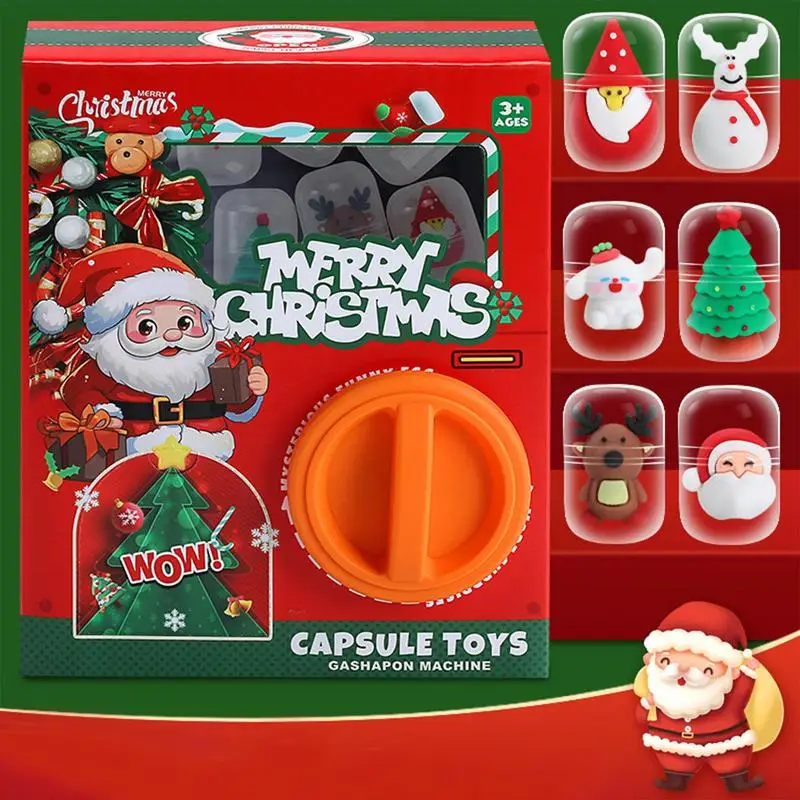 Egg Twisting Box Christmas Eggs Mini Vending Machine Children's Funny Egg Toys Egg Claw Machine For Boys Girls Teens Kids 3