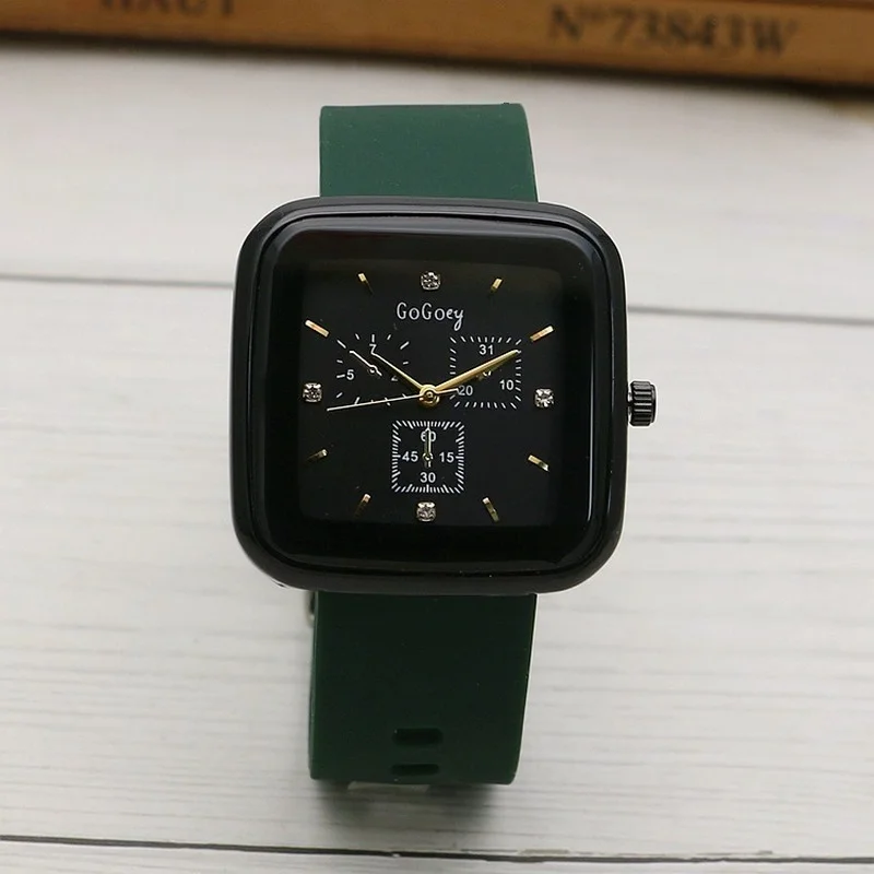 Women's Black Watches Ladies Watch Black Women Watch Black Square