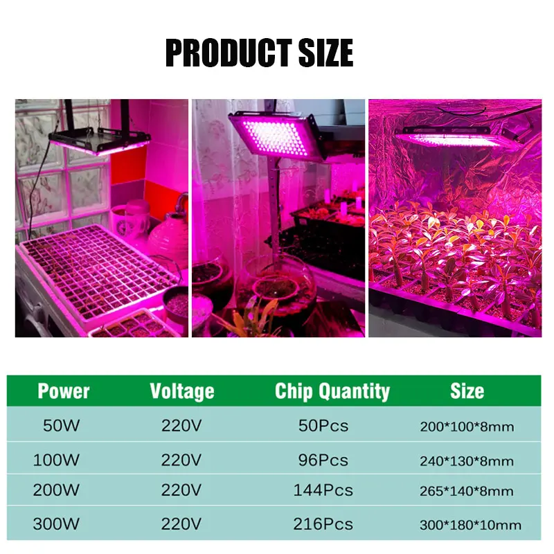 Grow Light Led Phytolamp For Plants Full Spectrum Bulb Hydroponic Lamp Ac220V-240V 200W For Greenhouse Flower Seed Grow Tent images - 6