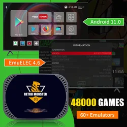 Retro Video Game Console & Android TV Box In One 4K Game Box 48000 Games 70 Emulators for PSP/PS1/N64/SNES/DC With Controllers