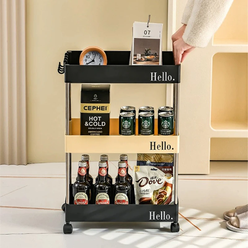 Trolley Storage Organization Kitchen Island Cart Kitchen Island Food Truck Bedroom Carro Plegable Con Ruedas Home Accessories