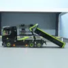 770S 1/14 RC Hydraulic Dump Truck 6x6 Metal Roll On Off Full Dumper 3-speed Car Rear Axle Lifting Steering Light Sound Set Toys 3