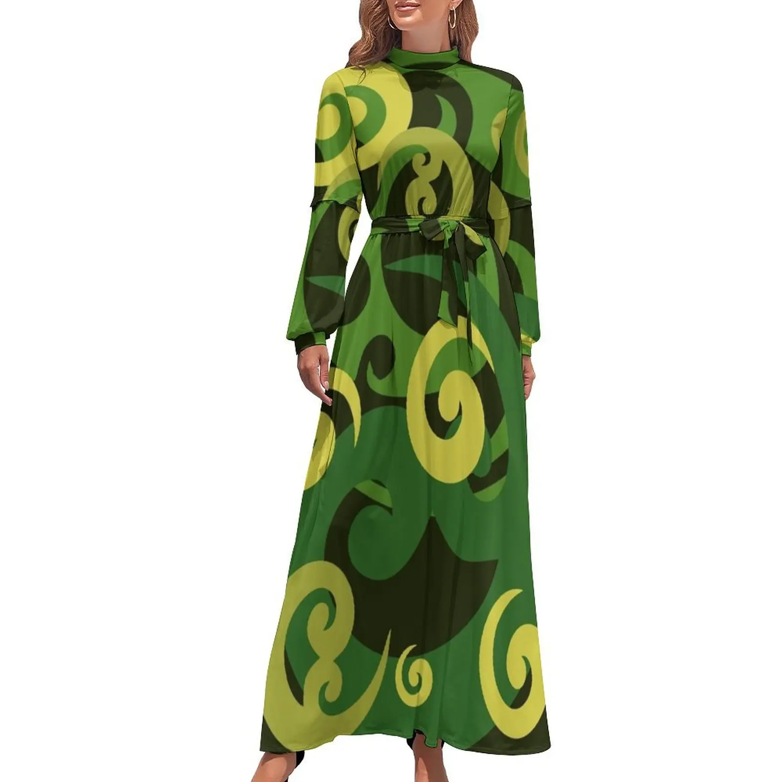 

Koru design, Green Long Dress elegant women's dresses sale women clothes