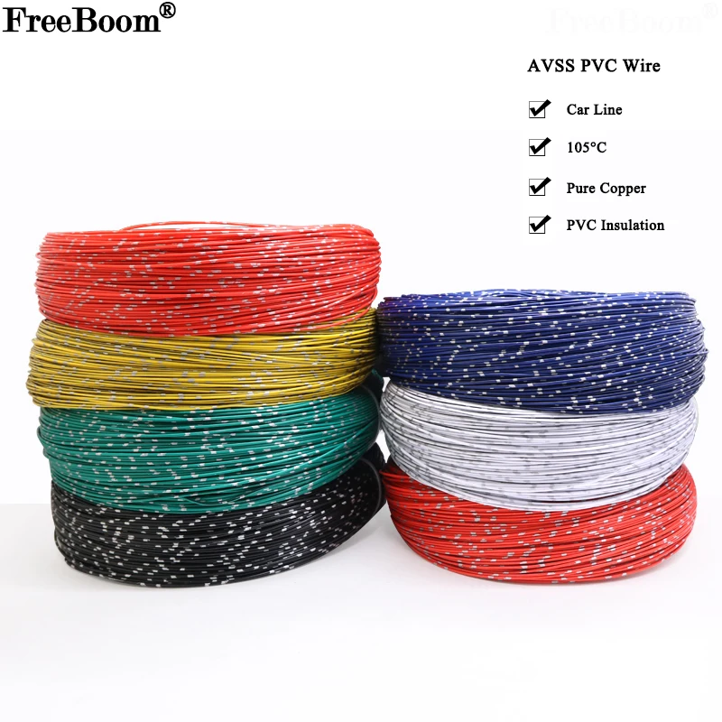 5/10/50m 22 20 18 16 14awg Avss Car Modified Wire Speaker Audio Cable
