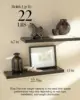 BAYKA Floating Shelves for Wall, 22.5" Wall Mounted Rustic Wood Shelves for Bathroom, Bedroom, Living Room, Kitchen, Office 6
