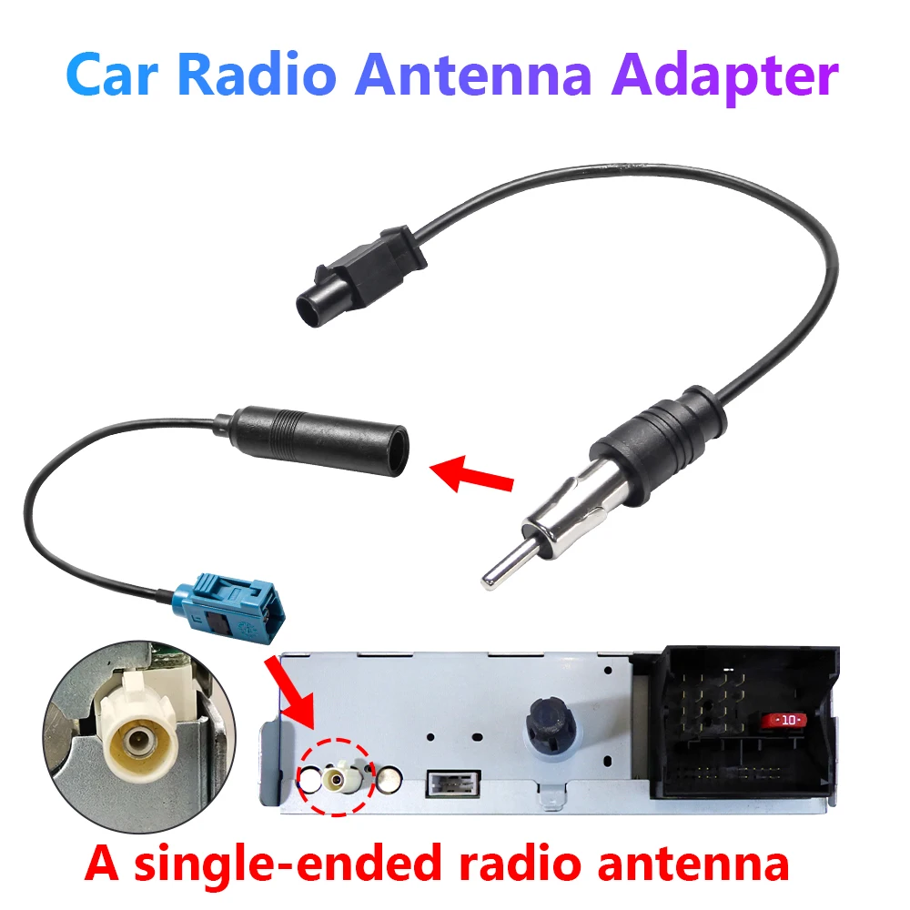 SNRG Car FM AM Stereo Radio Antenna Antenna Adapter Cable Fakra Female