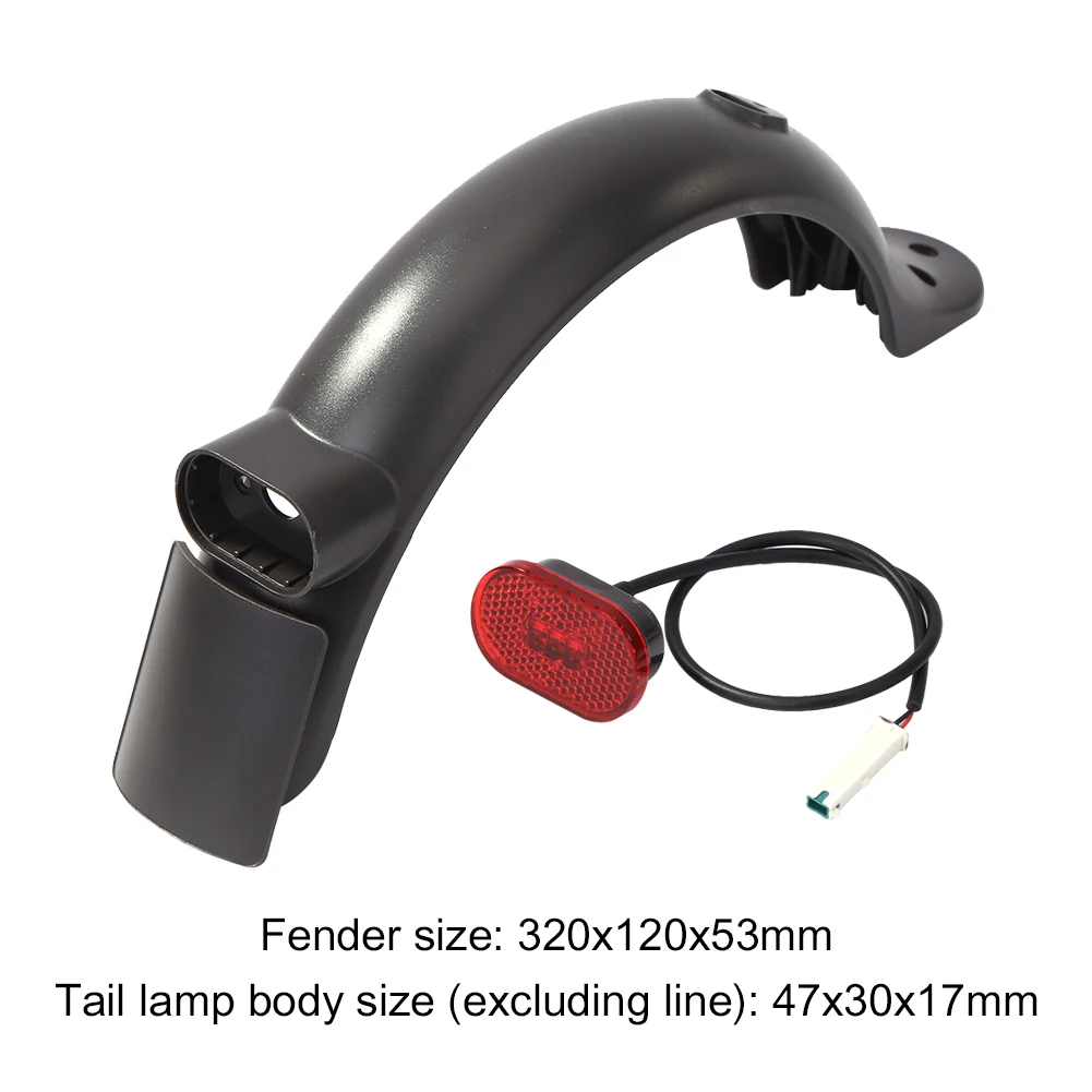 E-Scooter Pneumatico Splash Parafango Con Fanale Posteriore Anteriore Parafango Posteriore Vite Linea Parti Per Xiaomi Scooter M365 Pro 2 1S - immagine 5