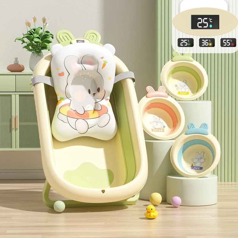 Baby Folding Tub Baby Tub 0-6 years old Large size Newborn Products Bath Seat Bathtub Children's Shower Wash basin