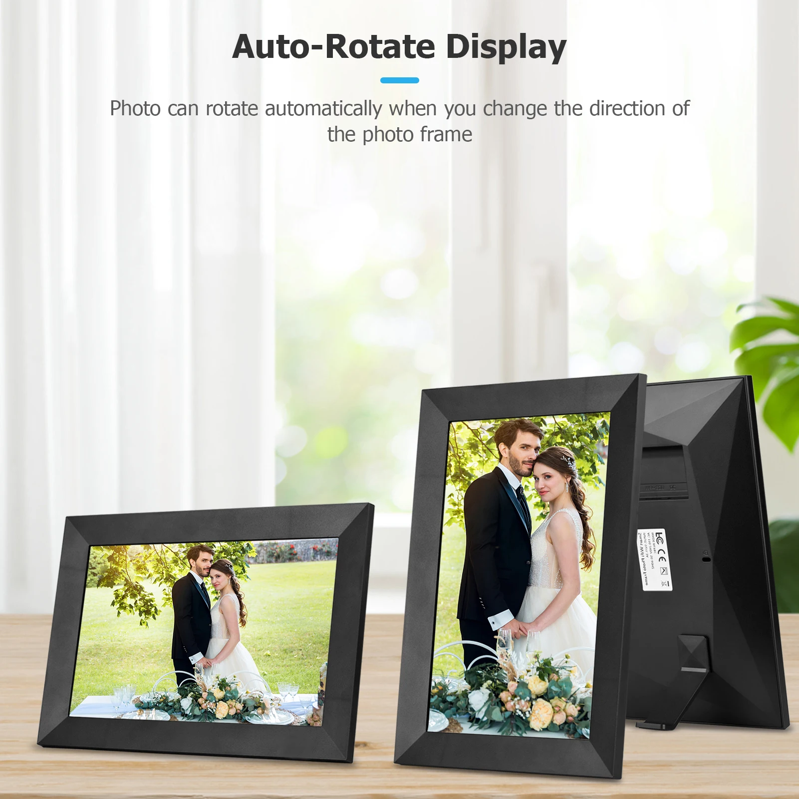 Andoer 스마트 와이파이 디지털 액자 사진 앨범, 8 10.1, 1280*800 IPS 터치 스크린, 16GB 스토리지 선물, 앱 컨트롤