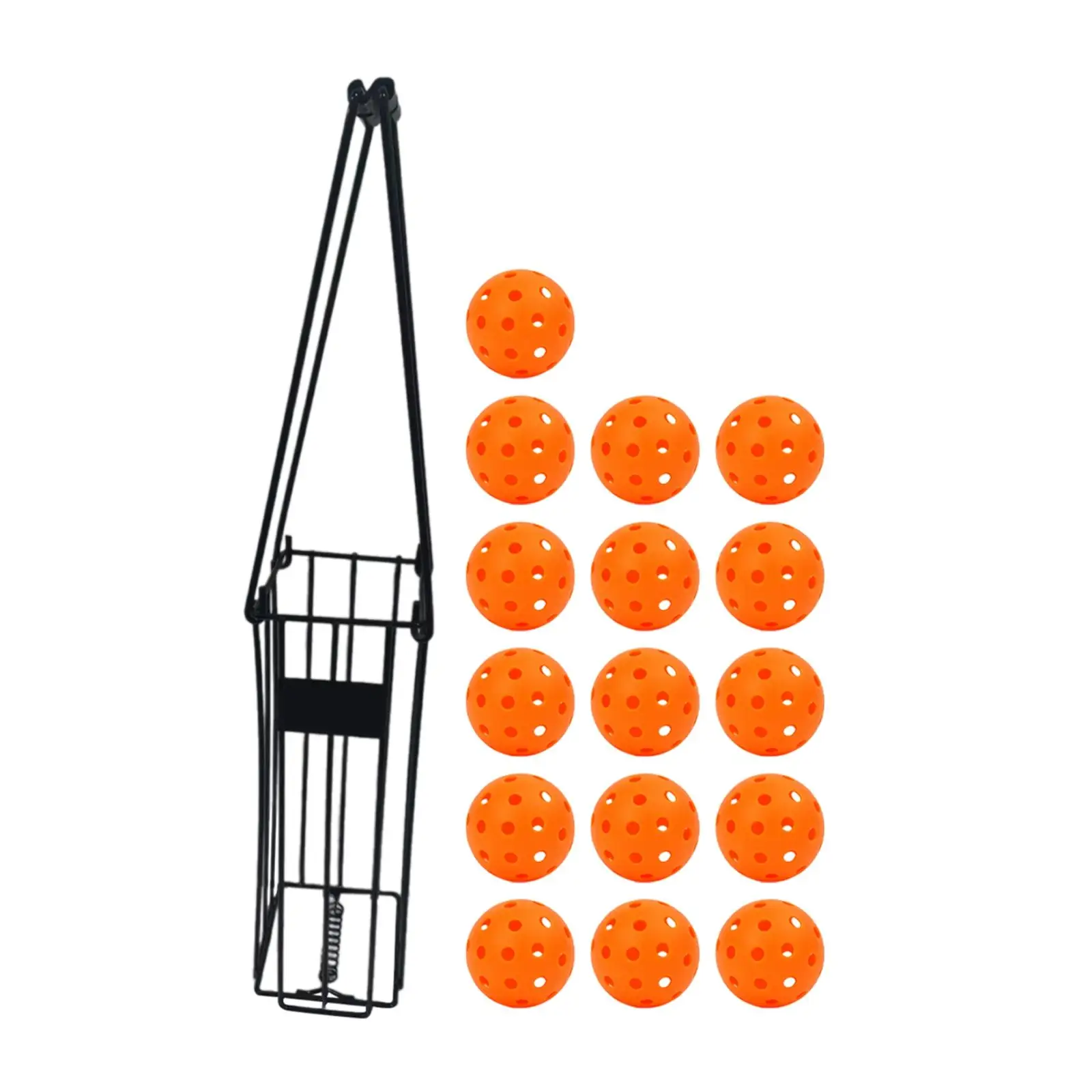 Pickleball Retriever Basket Pickleball Ball Holder Sturdy Tennis Pickup