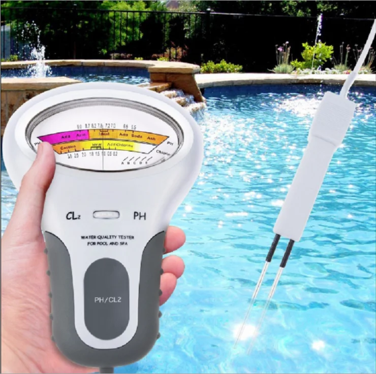 CL2&PH Tester Portable Residual chlorine detector Water quality analyzer for Drinking water Spa Swimming Pool aquarium