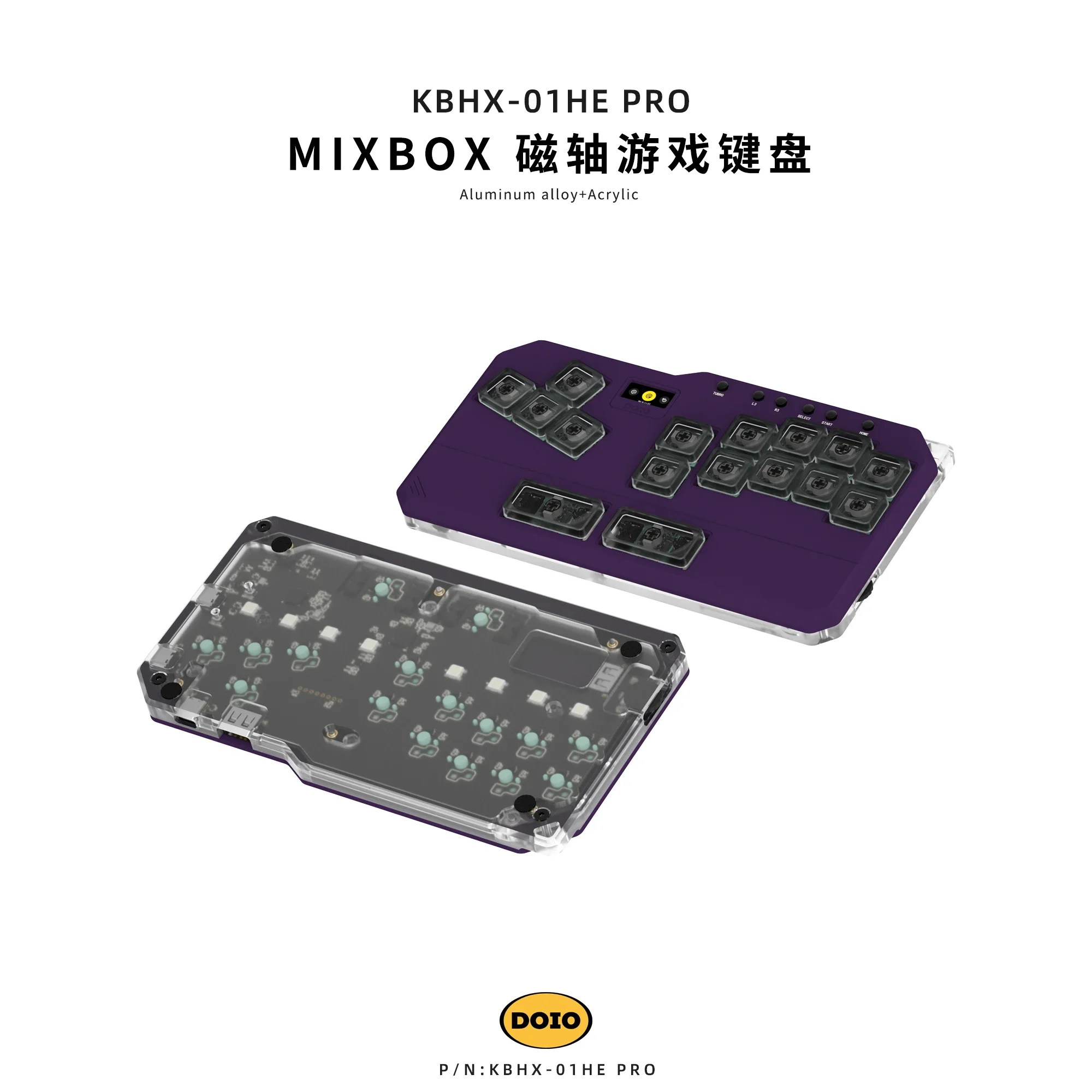 DOIO Mini Hitbox MIXBOX KBHX-01HE PRO 磁気スイッチキーボード