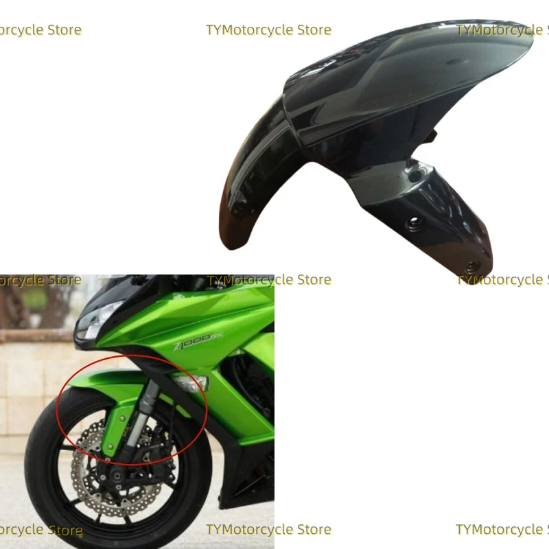 

Front Fender Mudguard Cover Fairing Fit For Kawasaki Z1000 (14-19) Z1000SX (2010-16) ZX10R (11-15) Z800 (13-16) ZX6R 636 (09-17)