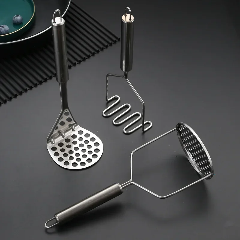 Stainless Steel Potato Masher Manual Pumpkin Grinder Yam Press Multiple Shapes Vegetable Puree Crusher Kitchen Accessories potato masher