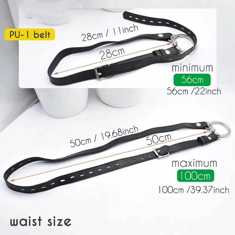 Male Chastity Cage Anti-off Device PU Leather Auxiliary Belt ONLY Adjustable Underwear Rope Cock Rings Accessories Sex Toys penis chastity cage chastity lock sex toy chastity cage accessory penis cock ring