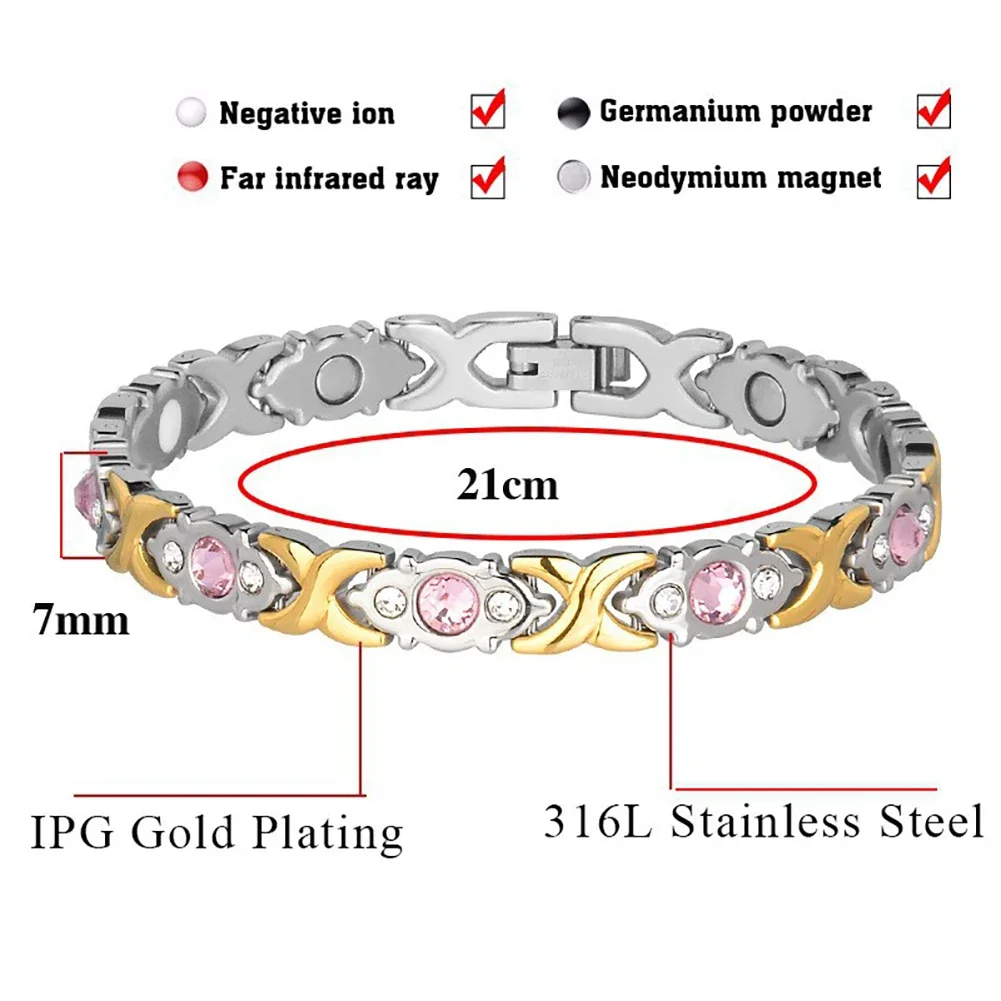 Weight Loss Energy Magnets Jewelry Slimming Bangle Bracelets Twisted Magnetic Therapy Bracelet Healthcare 6 Colors