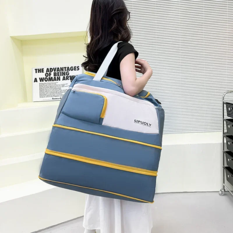 Expandable Storage Bag Portable Fitness Dry Wet Separation Clothing Travel Multi-functional Sports Bag