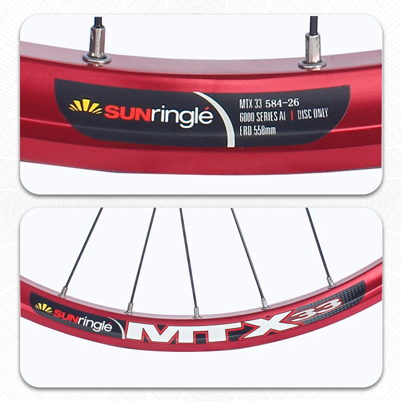 リングホイールセット26/27.529er novatec d041/d042sbハブqr/ta