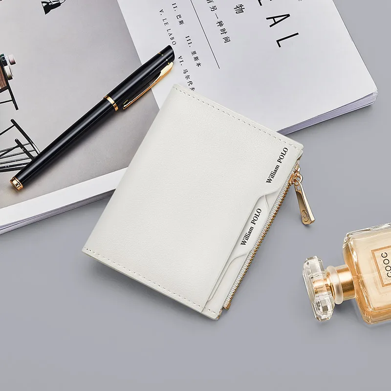 

Fashion wallet short female personality handbag vertical small coin card holder clip Men Wallet WLIIIAMPOLO