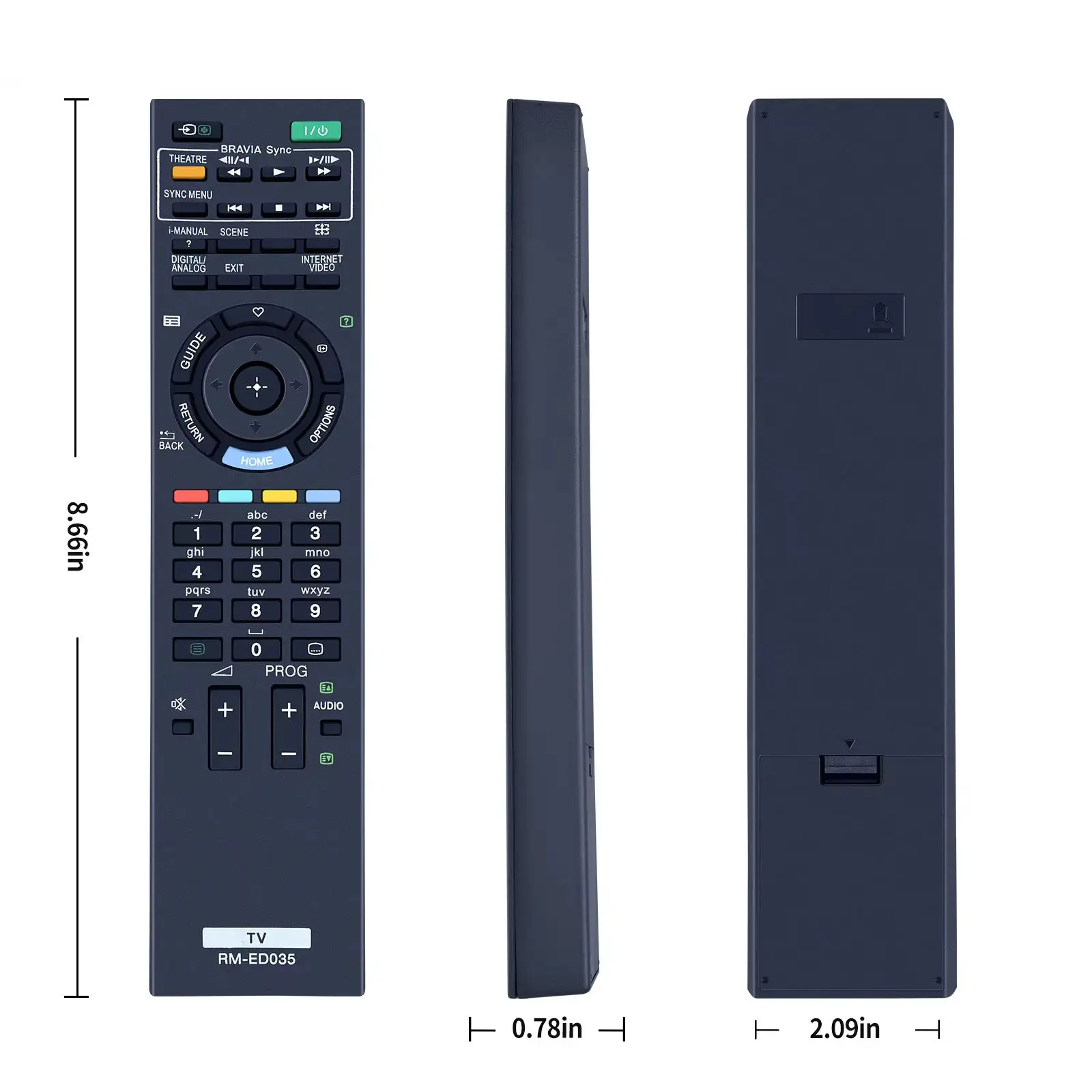 RM-ED035  브라비아 LCD TV 시리즈 KDL22EX320 KDL24EX320에 적합한 리모컨
