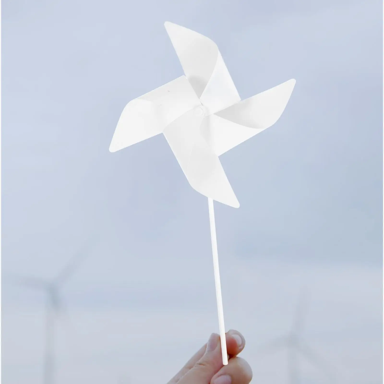 24 Pcs Coloring Pinwheel Educational Toys Child Windmills Blank Painting Crane DIY Paper