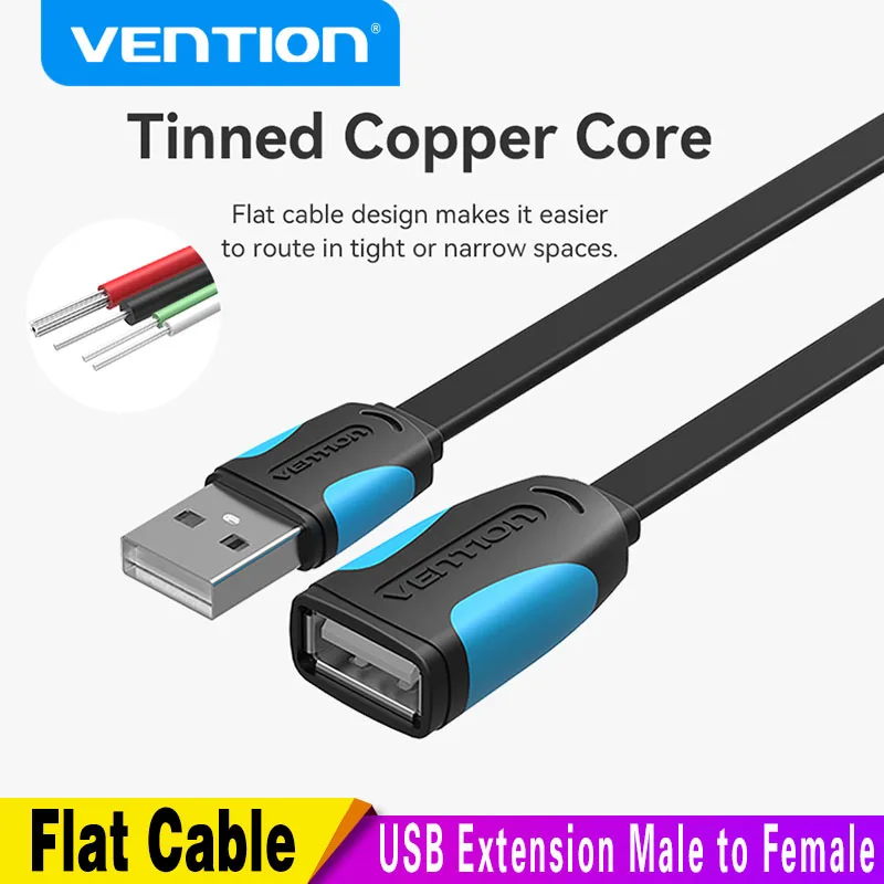 High-Speed USB 2.0 Extension Cable – Male to Female Extender (Available in 1m, 2m, 3m)