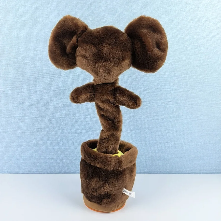 Plush Toys Electric Interactive Toy Russia Anime Cheburashka Monkey Dancing Plush Toy
