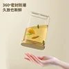1100ML Square Sealed Plastic Food Jar Bamboo Cover Kitchen Cereal Jar Storage Box Transparent Tea Storage Jar Kitchen Supplies 3