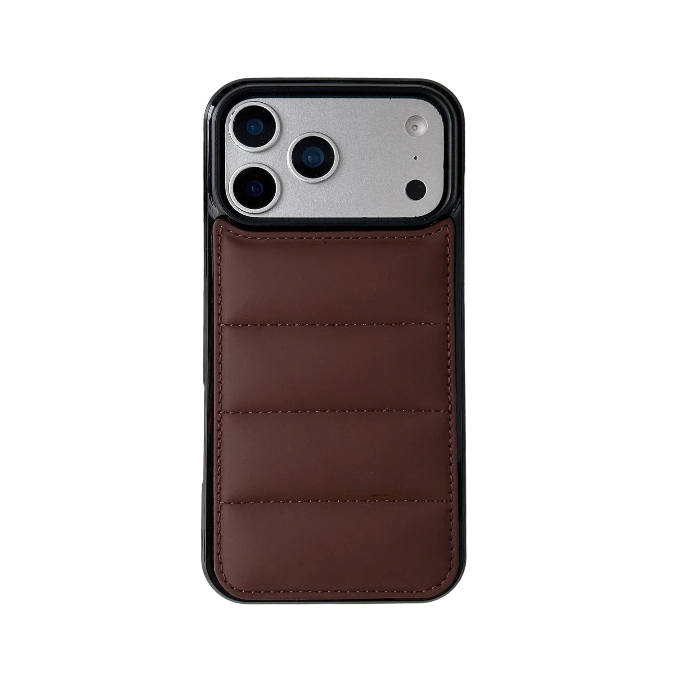 3D Puffer Winter Soft Touch Phone Case - Cotton Filled Cover Shell
