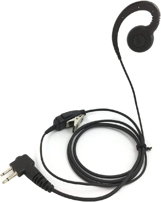 

1-Wire C-Shape Swivel Earpiece Headset with PTT Button Mic for Motorola Two-Way Radio Walkie Talkies CP110, CP185 CP200 DEP450