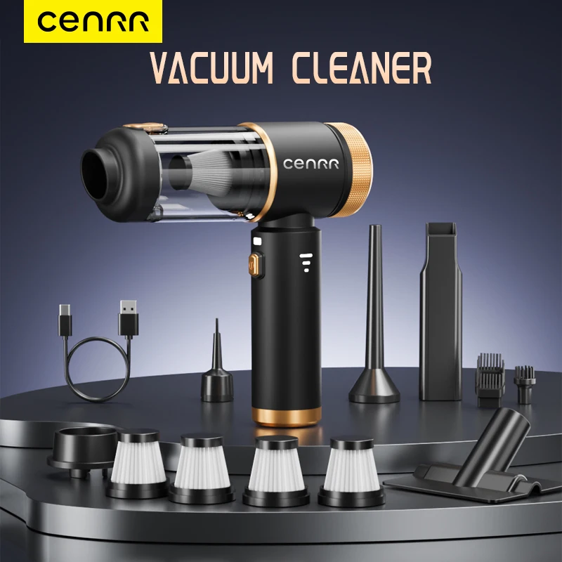CENRR New Powerful Wireless Car Vacuum Cleaner 985000PA Strong Suction Portable Car Cleaner for Home Appliance Air Blower 1