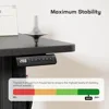 Adjustable Height, 55x24 Inch Electric Standing Desk with Storage Bag, Stand up Desk for Home Office Computer 4