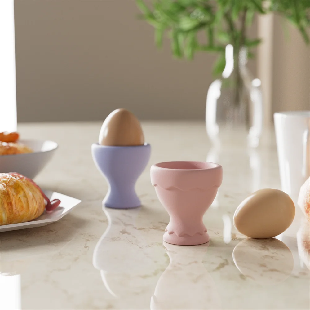 Egg Cup for Boiled Egg Cement Silicone Mold Handmade Holder Concrete and Jesmonite Mould Handmade Easter Gift Craft Tools silicone mold