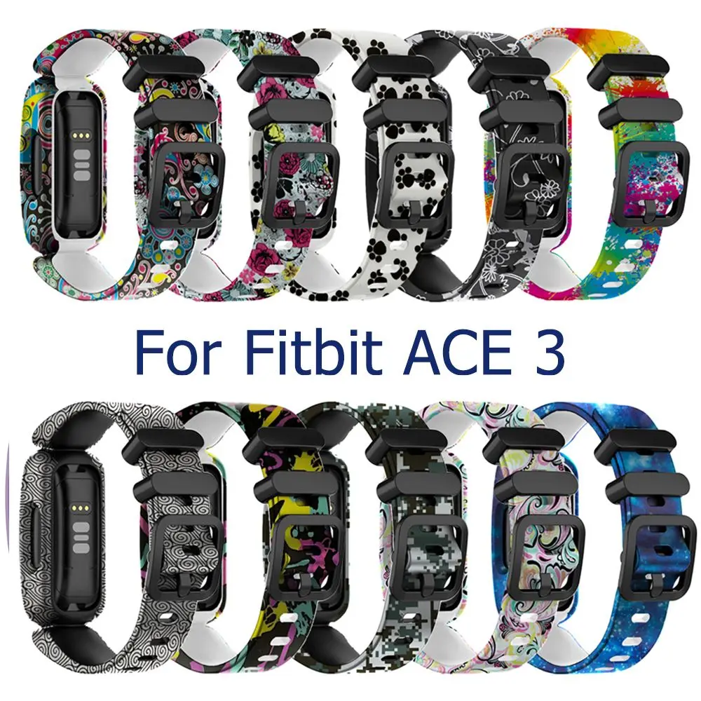 

Silicone Bracelet Accessories Sports Watch Loop Sport Wristband Replacement Bands Wrist Strap For Fitbit Ace 3/inspire 2