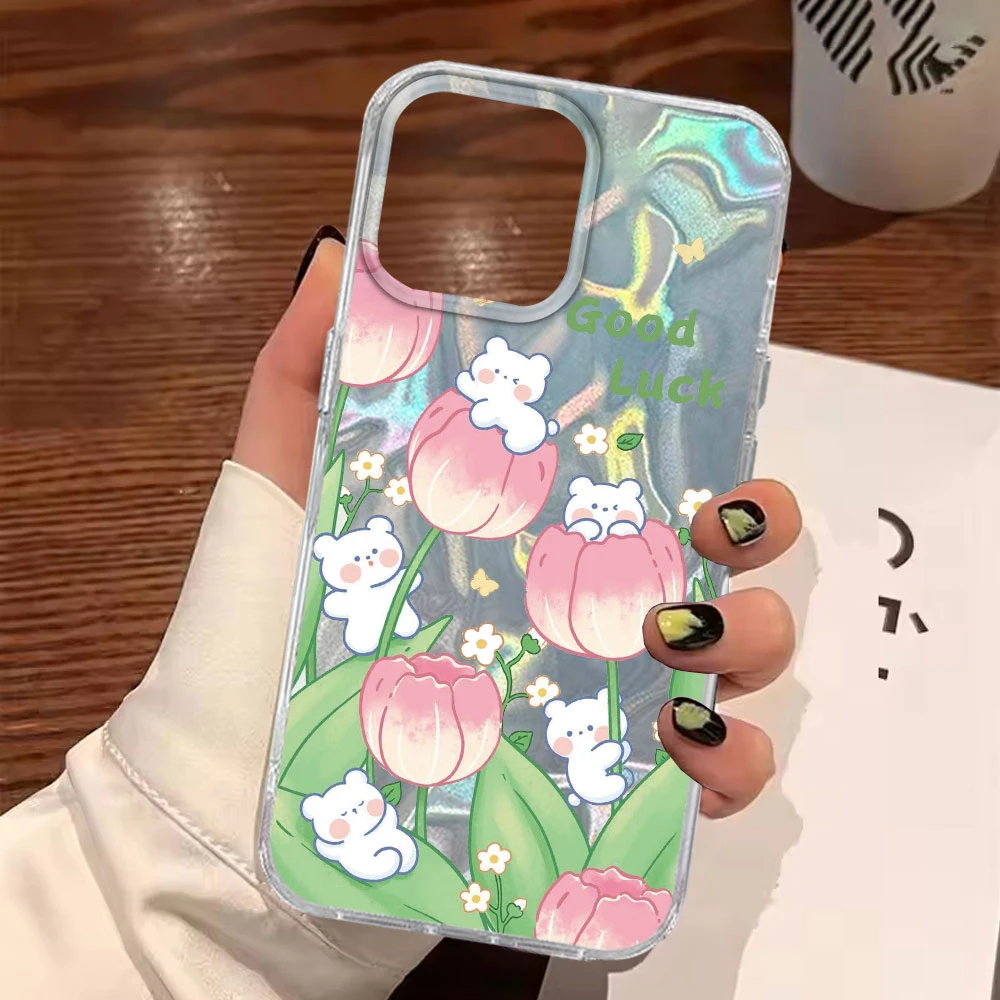 Elegant Blue Rose Flower Girls Phone Case Cover