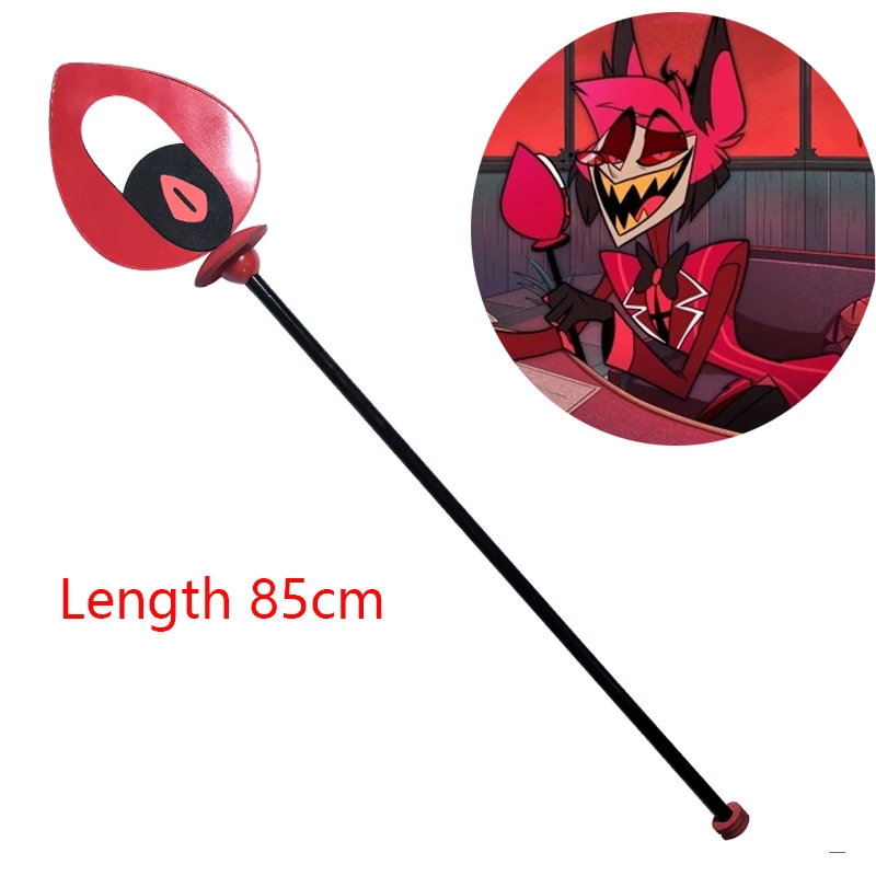 

Hazbin Cosplay Hotel ALASTOR Cosplay Props 85CM Detachable Vertical Microphone Sticks Canes For Halloween Carnival Party Props