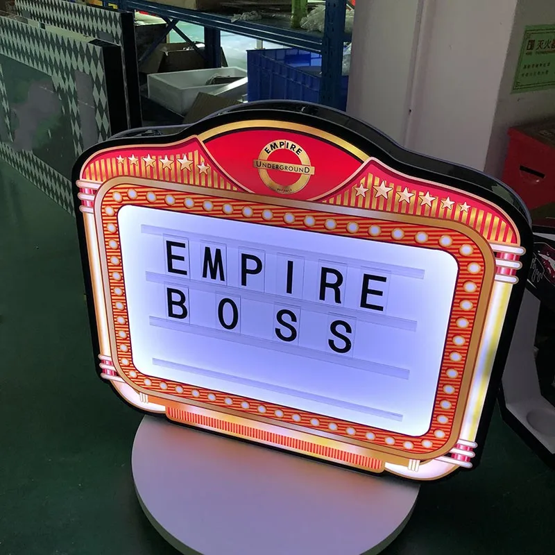Shiny Party Decoration Bottle Presenter Board Sign KTV Customzed Neon Billboard For Nightclub Bar Decor